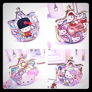 lady girls lovely cartoon soft PU coin pursecharge